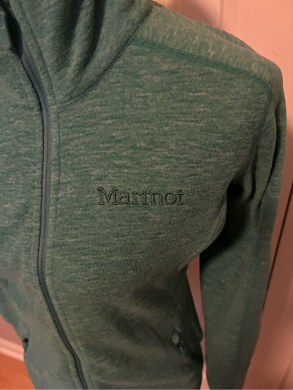 REDUCED! Marmot Women's Teal Green Full-Zip Fleece Jacket - Picture 2 of 4